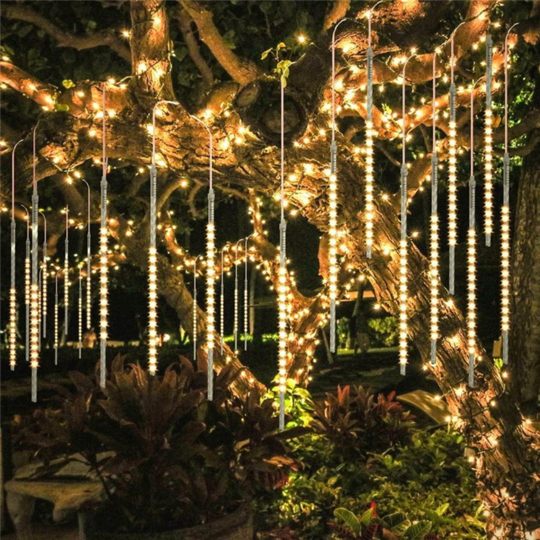 LUZES DE EFEITO DE METEORITO DE LED (NATAL)