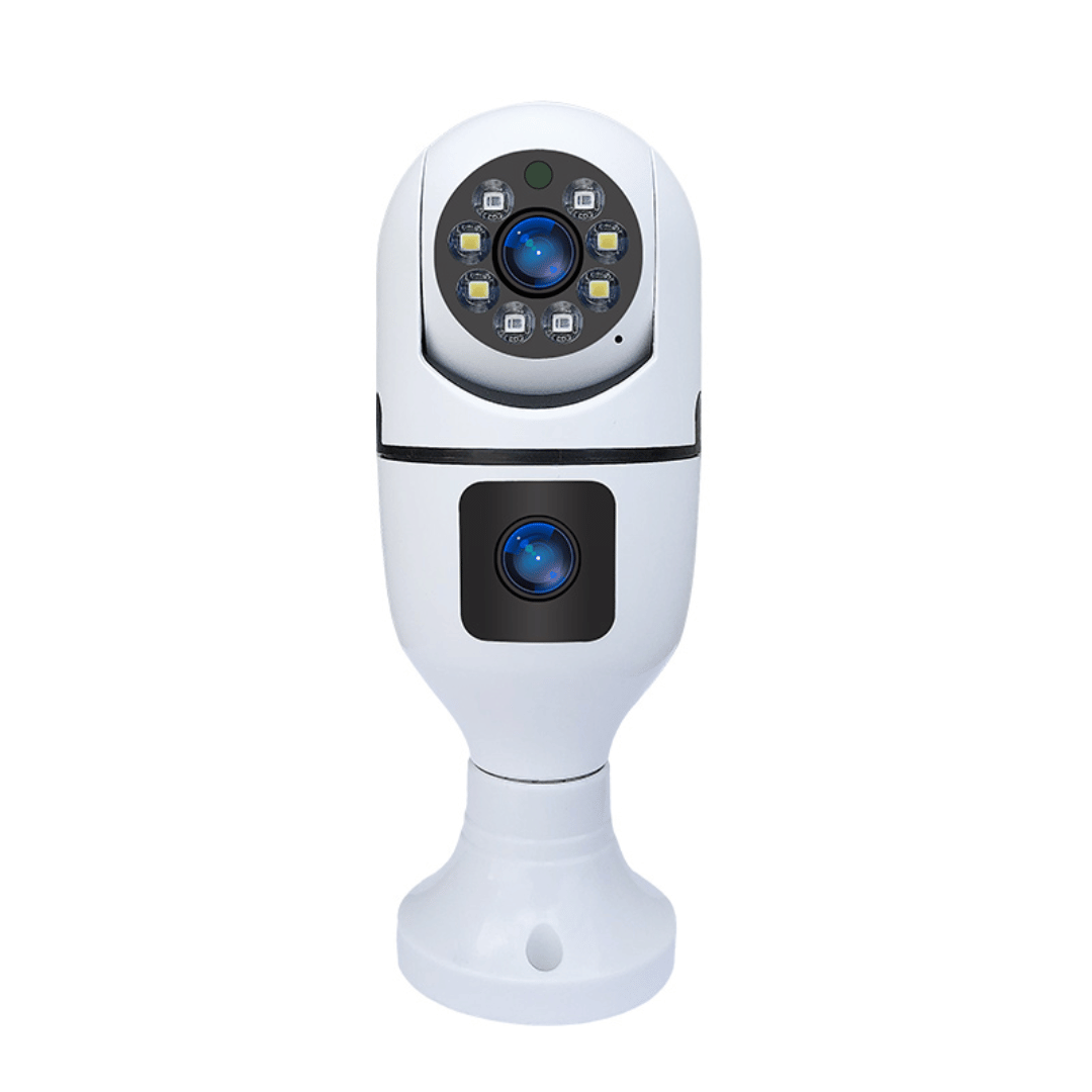 Foco Cámara de Seguridad WiFi Doble Lente 360° 4MP A3056 PRO