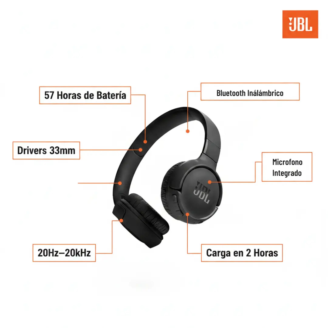 Auricular JBL Tune 520BT Bluetooth
