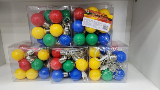 GUIRNALDA FOCO LED COLORIDO 4.5MTS 220V