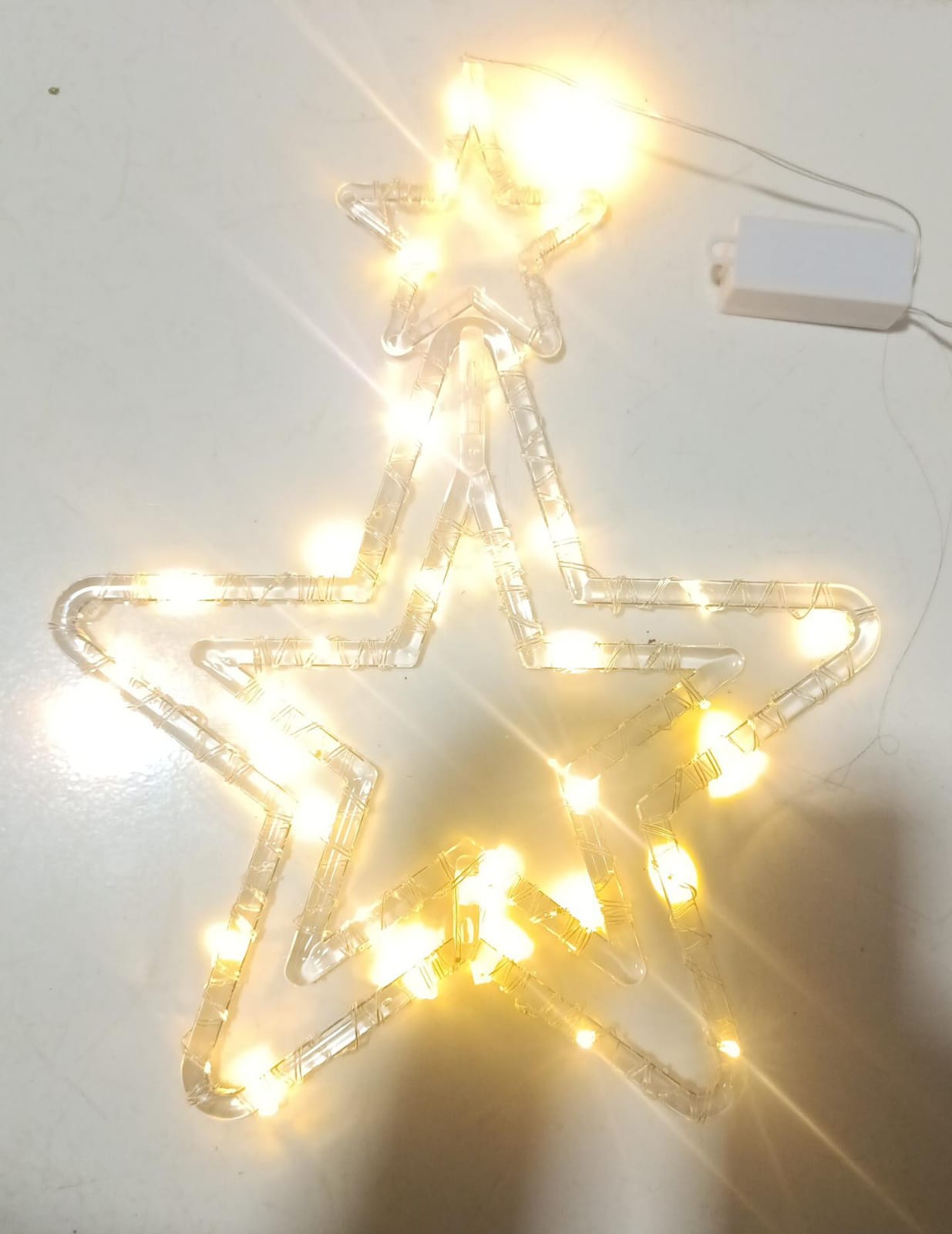 Arbol y estrella acrilico con led