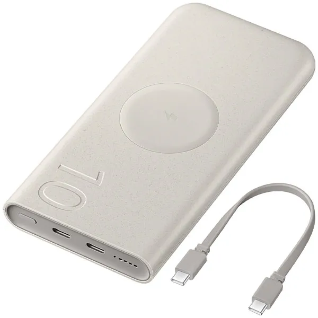 Cargador Portàtil Wireless Samsung EB-P2510 10.000 mAh para Smartphones - Beige