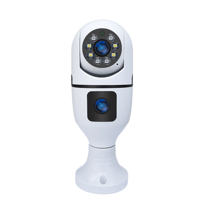 Foco Cámara de Seguridad WiFi Doble Lente 360° 4MP A3056 PRO