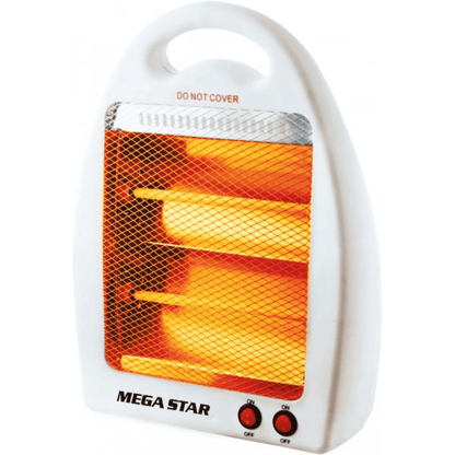 Estufa Eléctrica de Cuarzo Mega Star TC82 800W 220V — Blanco