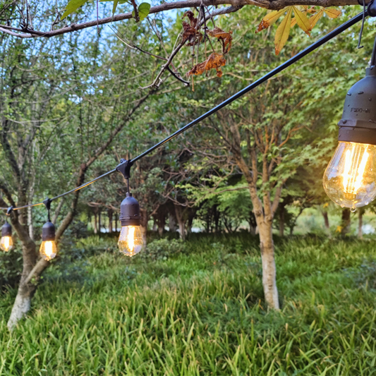 Guirnalda foco Led cálido Solar 5mts