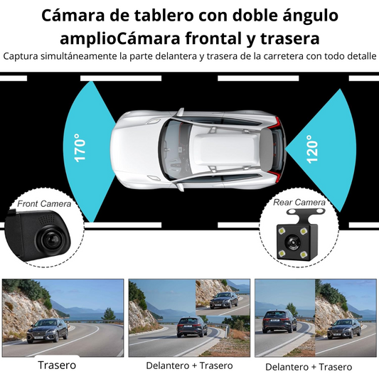 Retrovisor Digital Full HD 1080P con Cámara Trasera - Blackbox