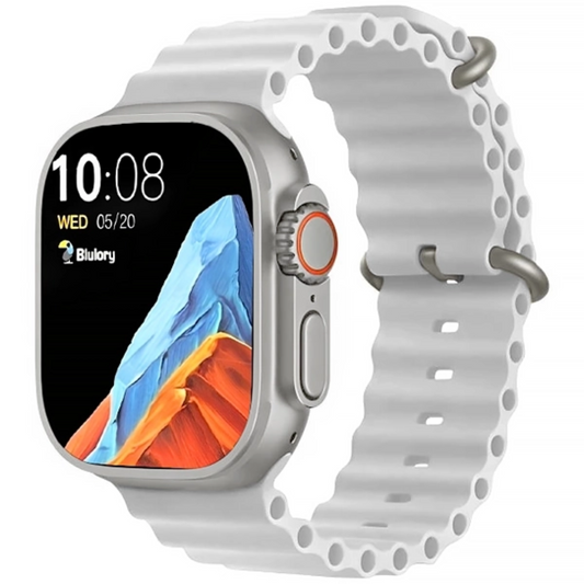 Reloj Blulory Ultra 2 2025 con GPS Bluetooth - Plata Blanco