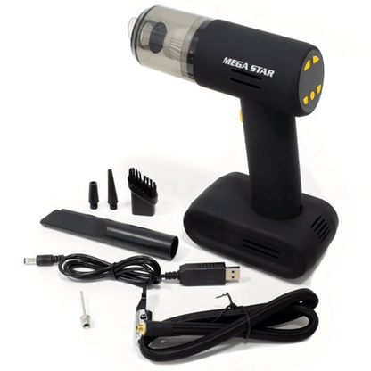 Aspiradora de Polvo Multifuncional MegaStar VC138 90W Recargable — Negra