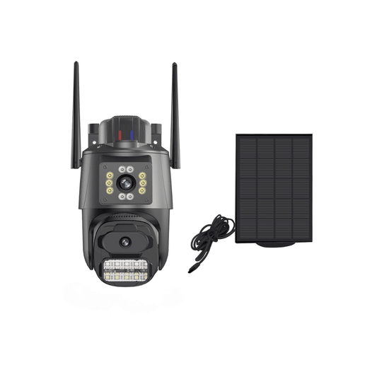 Cámara Solar Exterior 4MP WiFi 4G Doble Lente ICSee - IP66