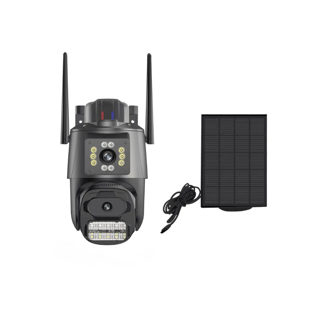 Cámara Solar Exterior 4MP WiFi 4G Doble Lente ICSee - IP66