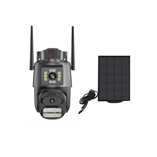 Cámara Solar Exterior 4MP WiFi 4G Doble Lente ICSee - IP66