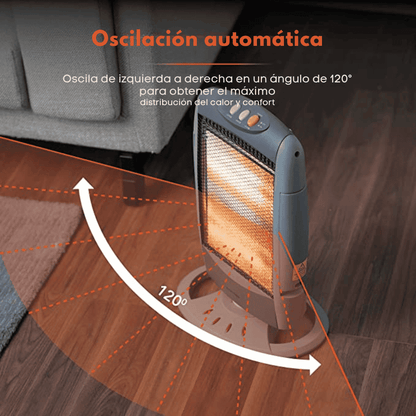 Estufa tubo de Quarzo Megastar TC80 Oscilante 3 Tubos 1200W