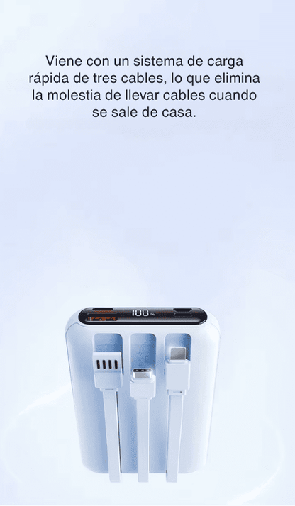 CARGADOR PORTATIL MAGSAFE ECOPOWER EP-C860 / 12000MAH / 3 EN 1