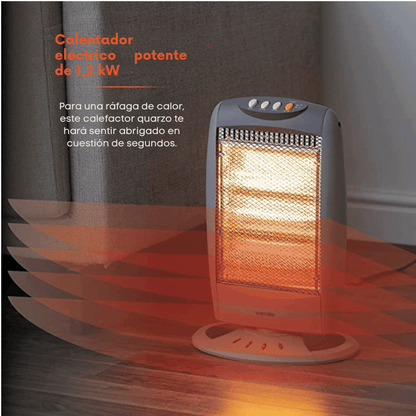 Estufa tubo de Quarzo Megastar TC80 Oscilante 3 Tubos 1200W