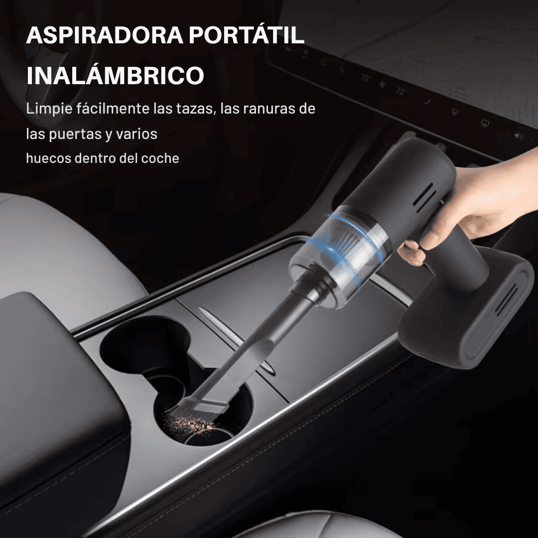 Aspiradora de Polvo Multifuncional MegaStar VC138 90W Recargable — Negra