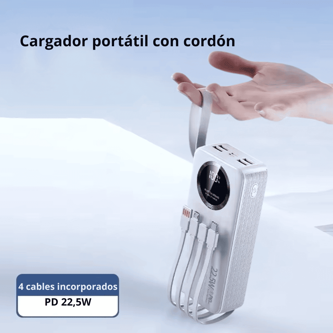 Cargador Portátil Ecopower EP-C838 33000mAh - Carga Rápida 22.5W