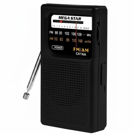 Radio Portátil MegaStar CX16A AM/FM