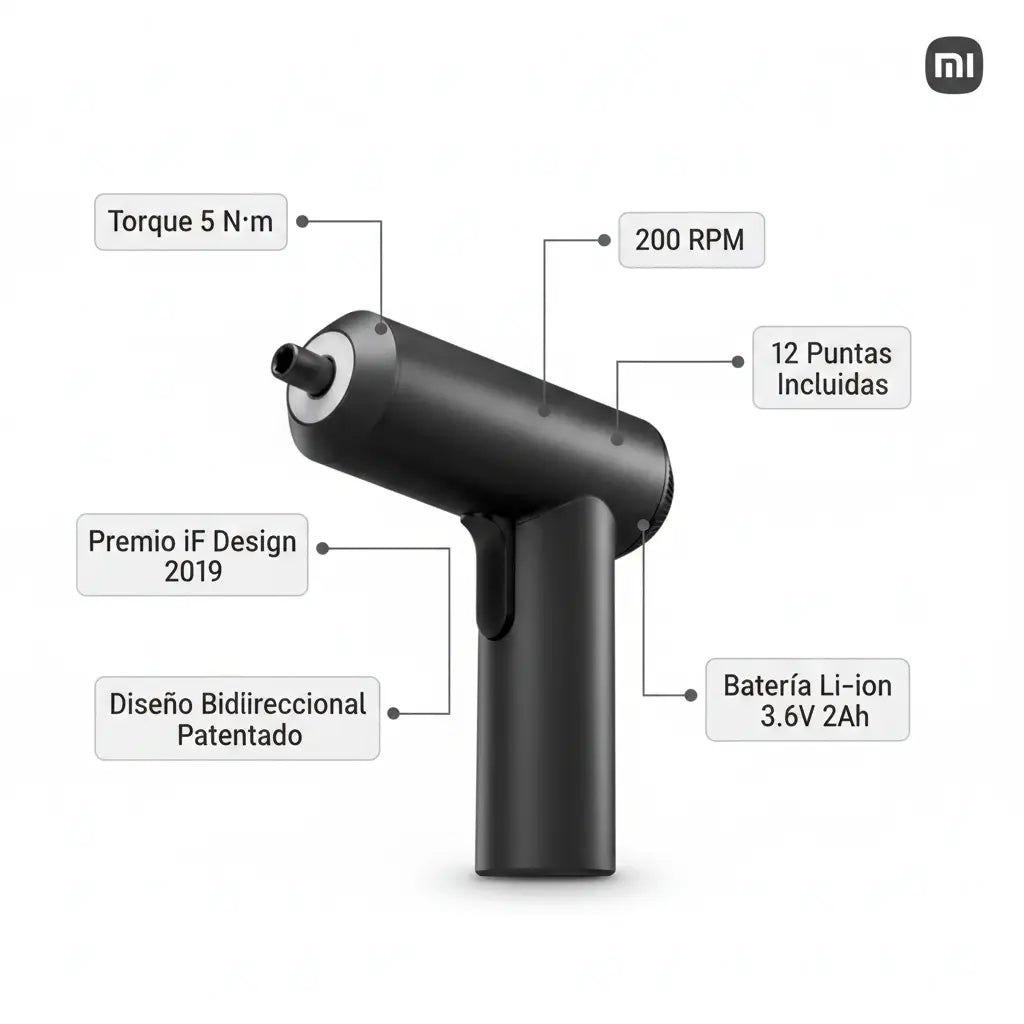 Destornillador Inalámbrico	Xiaomi Mi / Cordless screwdrive