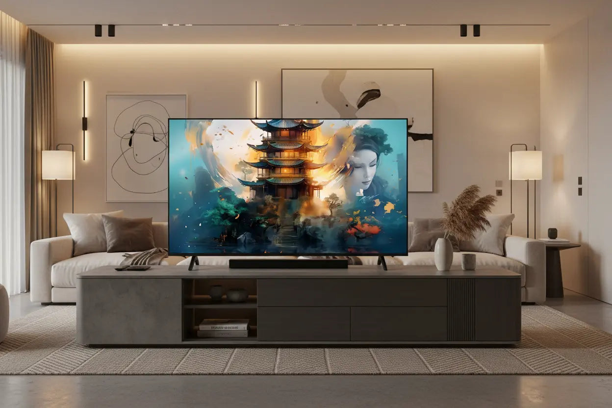Smart TV LED 55" Quanta QTGTV55 4K Ultra HD Google TV Chromecast Integrado