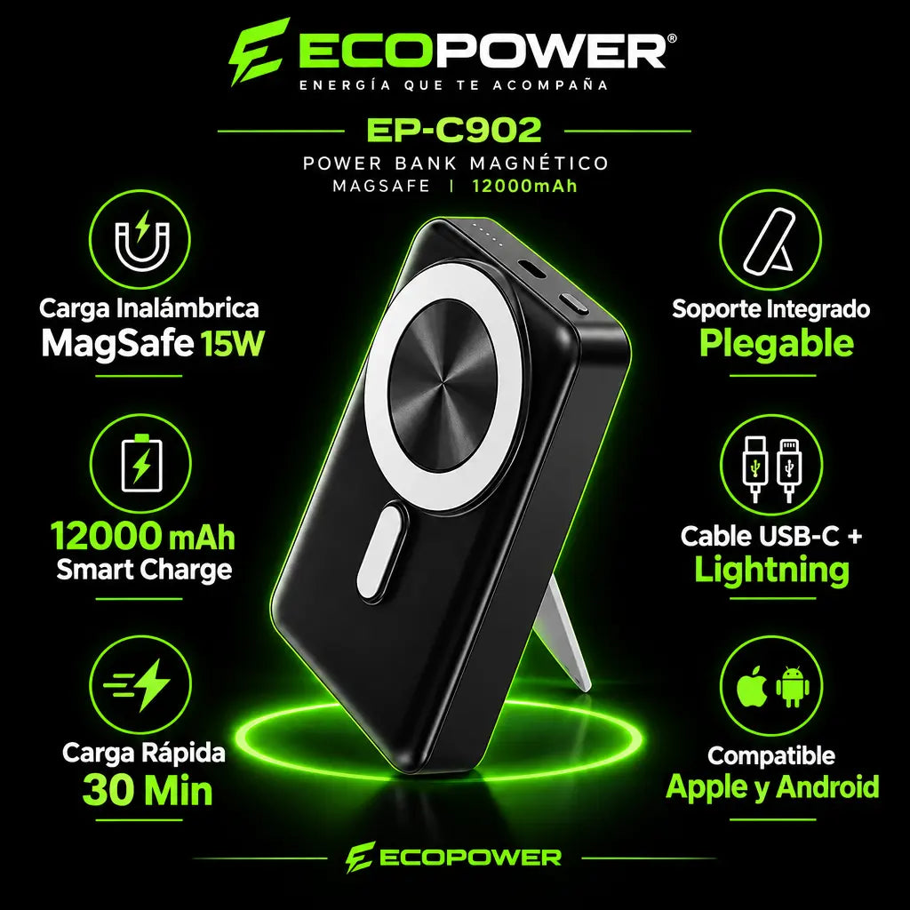 Power Bank Ecopower EP-C902 12000 mAh Smart Charge
