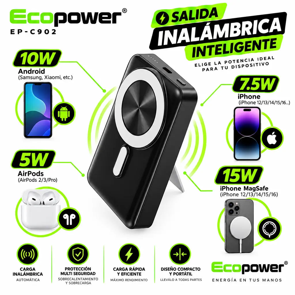 Power Bank Ecopower EP-C902 12000 mAh Smart Charge